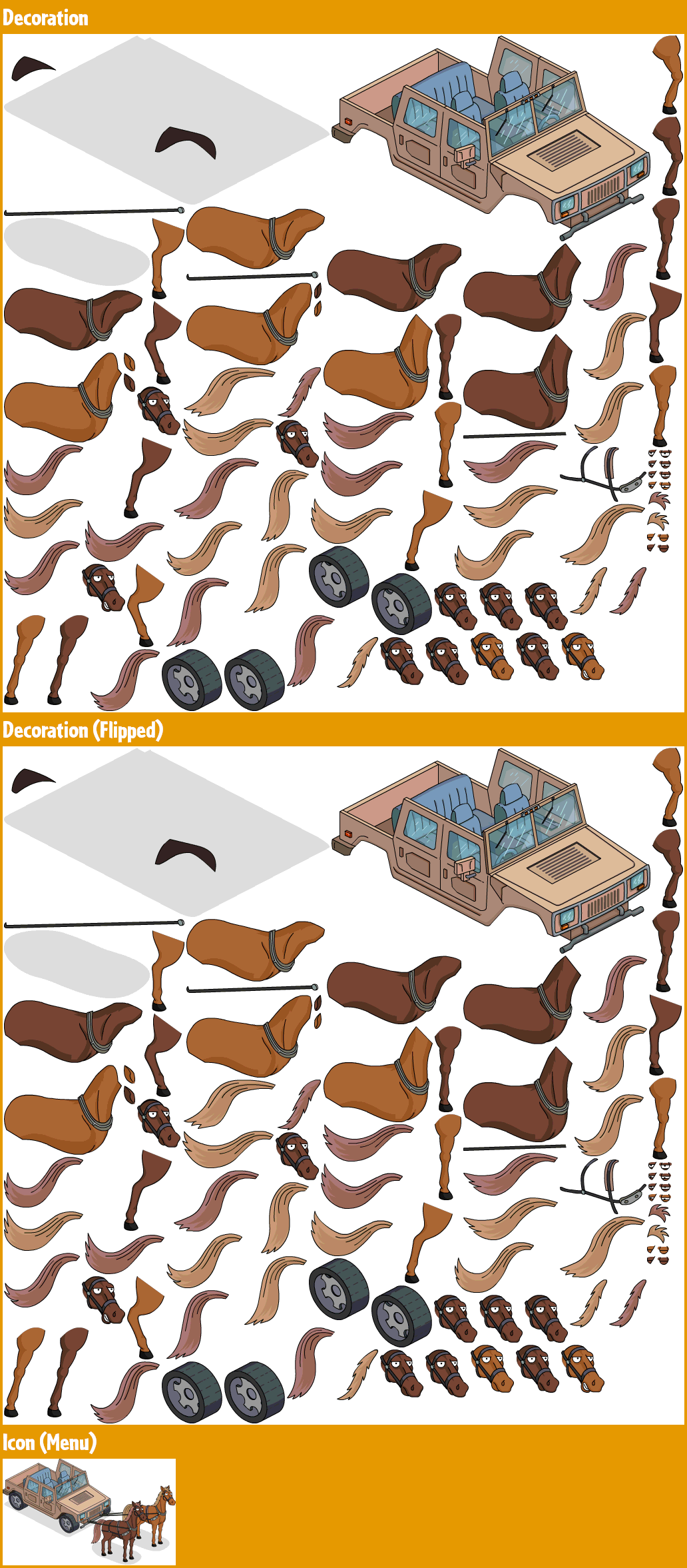 The Simpsons: Tapped Out - Horse-Drawn SUV