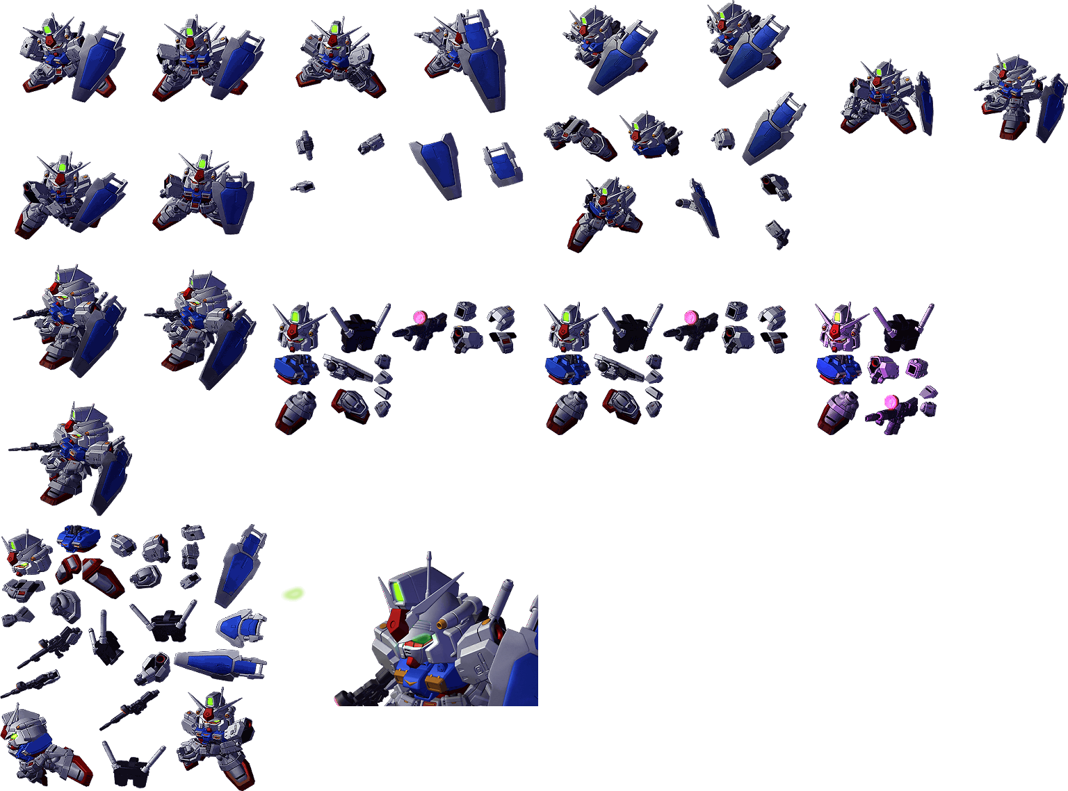 SD Gundam G Generation World - Prototype Gundam Unit 1 "Zephyranthes"