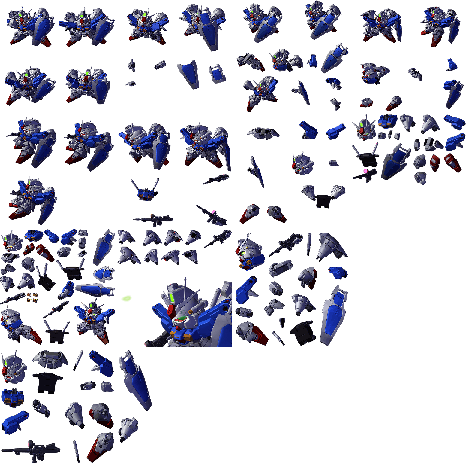 SD Gundam G Generation World - Prototype Gundam Unit 1 "Zephyranthes" Full Burnern