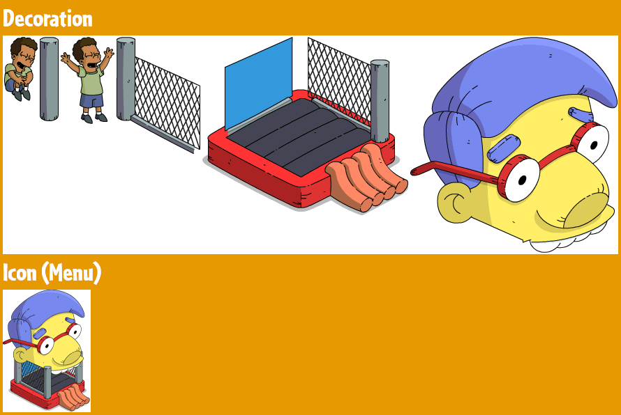 The Simpsons: Tapped Out - Milhouse Bounce House