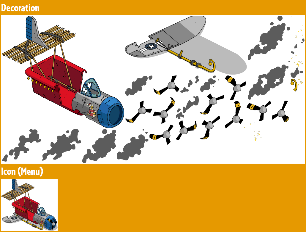 The Simpsons: Tapped Out - Santa's Plane Sled