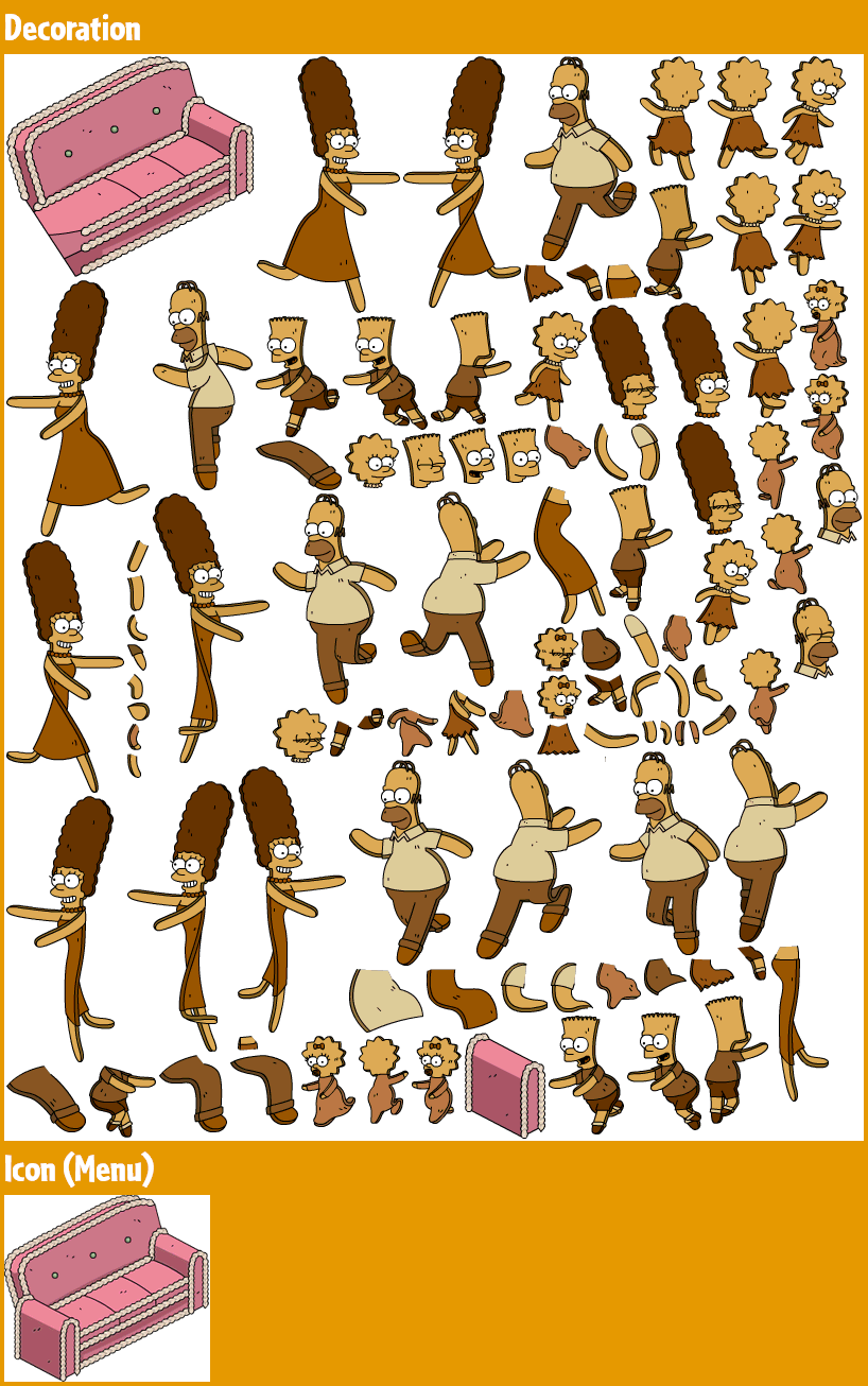 The Simpsons: Tapped Out - Simpsons Gingerbread Couch