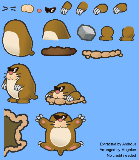 Super Paper Mario - Monty Mole