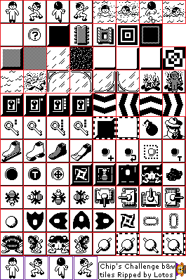 Chip's Challenge - Black & White Tiles