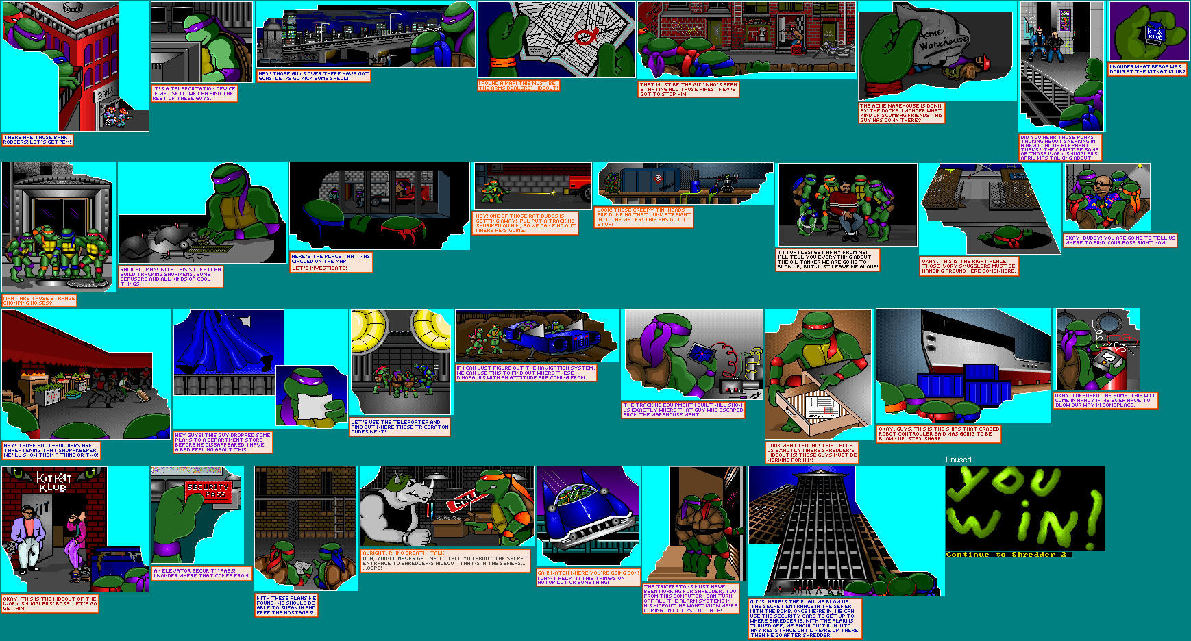 Level Cutscenes