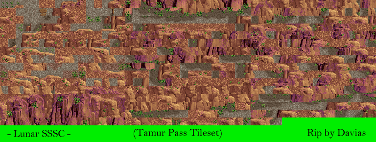Lunar: Silver Star Story Complete - Tamur Pass Tiles