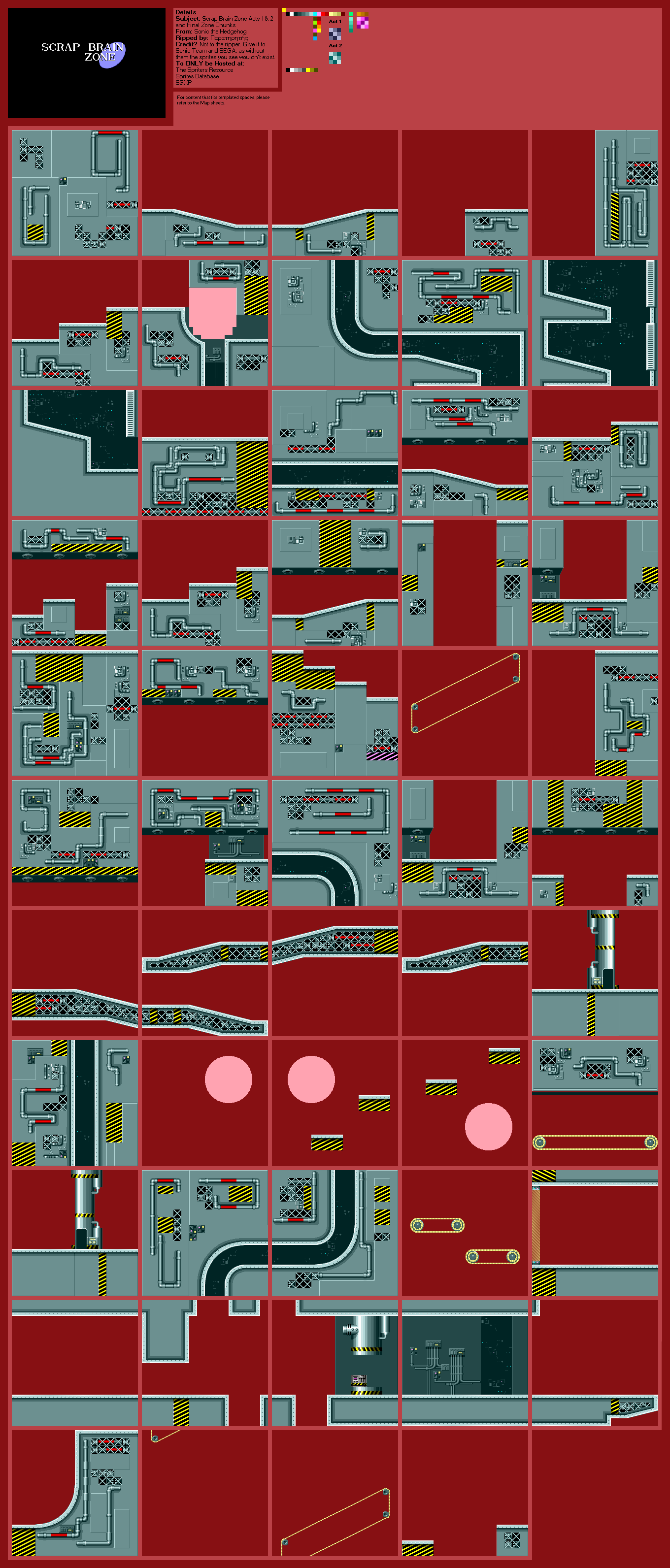 Scrap Brain Zone Acts 1 & 2 and Final Zone