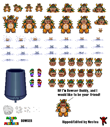 super mario kart bowser sprites super mario kart bowser sprites