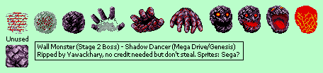 Shadow Dancer: The Secret of Shinobi - Wall Monster