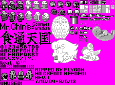 Mr. Chin's Gourmet Paradise - Sprites