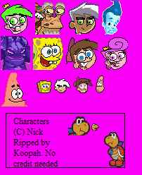 Nicktoons: Battle for Volcano Island - Portraits