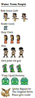 Shantae - Water Town NPCs