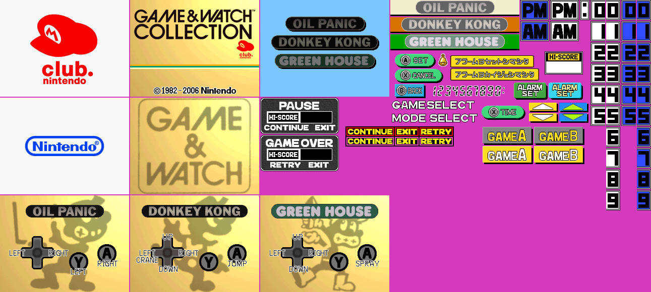 Game & Watch Collection - Menu
