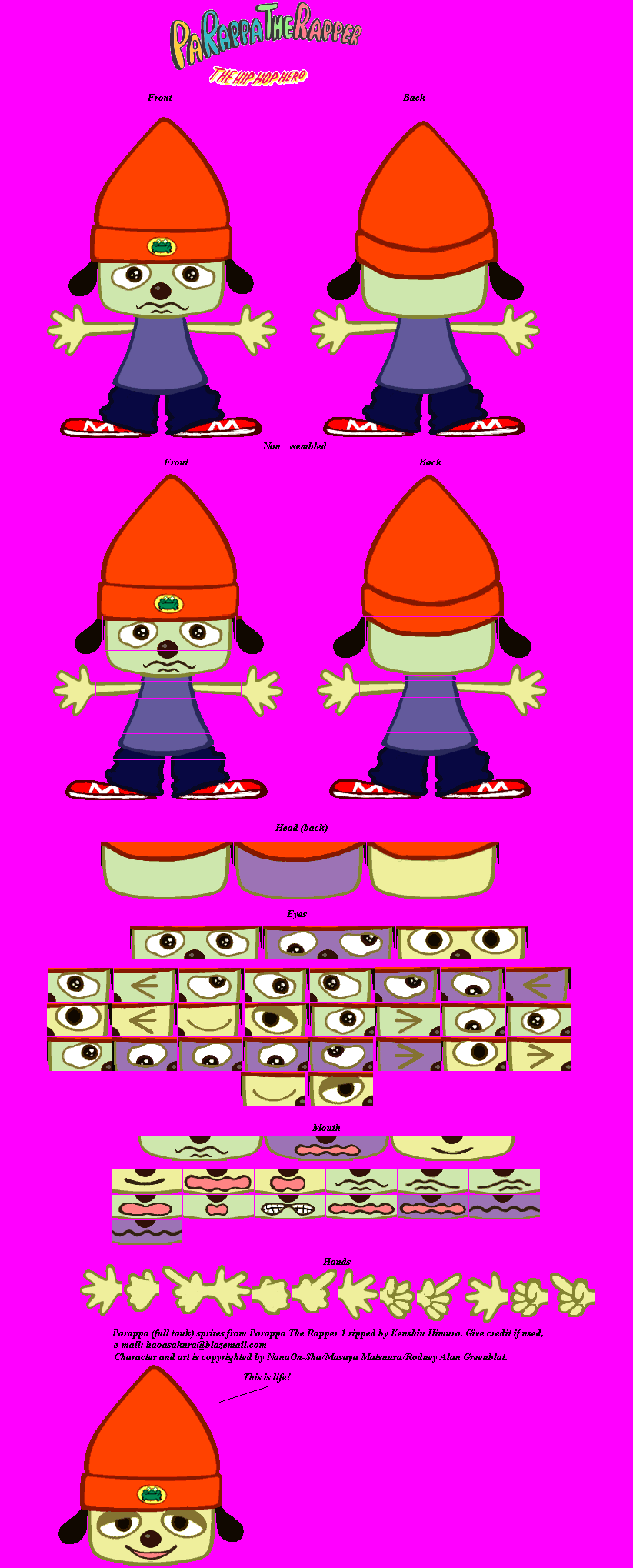 PaRappa the Rapper - PaRappa (Full Tank)