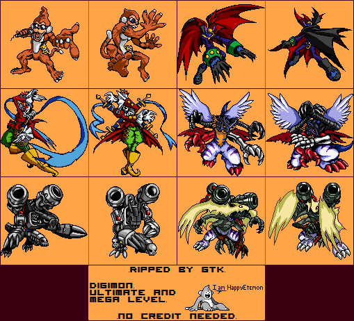Ultimate and Mega Digimon