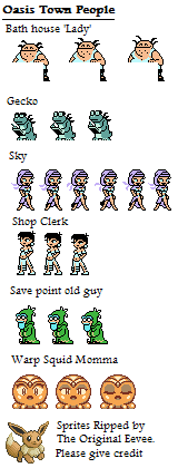 Shantae - Oasis Town NPCs