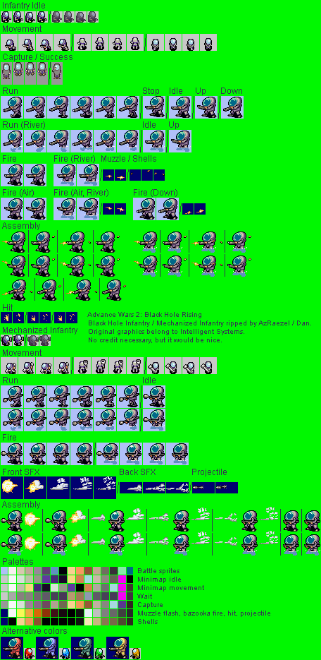 Advance Wars 2: Black Hole Rising - Black Hole Infantry & Mech