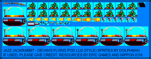 Jazz Jackrabbit Customs - Devan's Flying Pod (JJ2-Style)