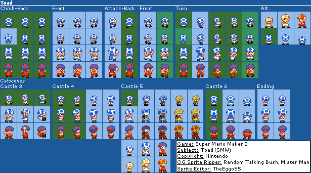 Mario Customs - Toad (Expanded, SMW-Style)