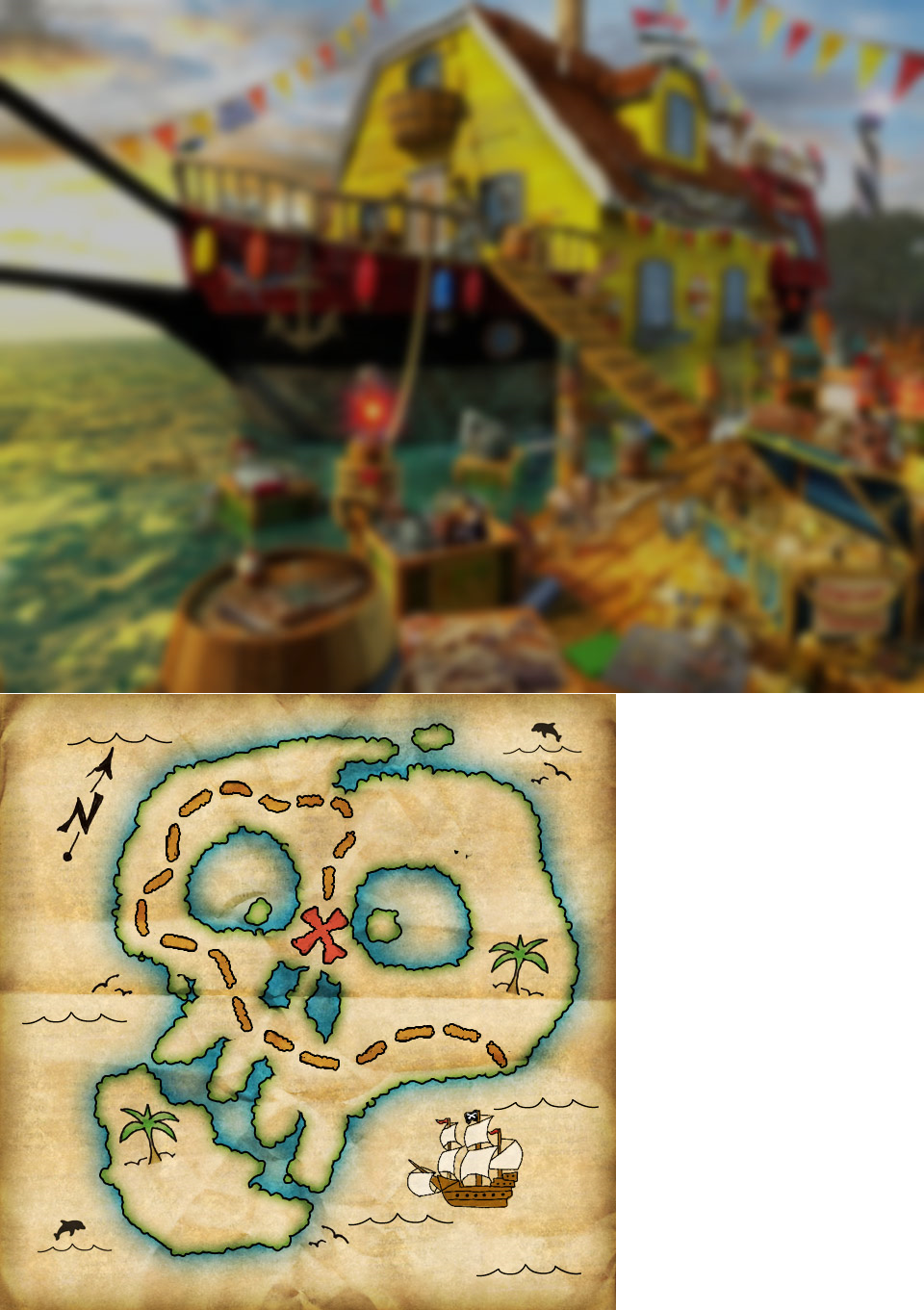Yard Sale Hidden Treasures: Sunnyville - Treasure Map