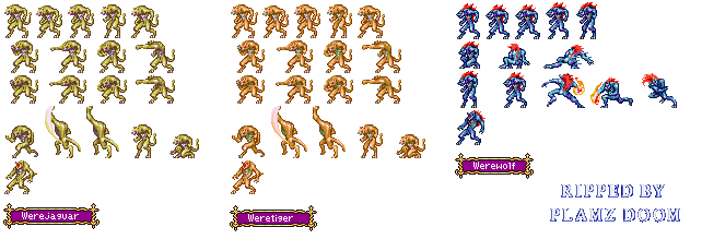 Werewolf, Werejaguar & Weretiger