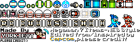 Megaman 7 Items (NES-Style)