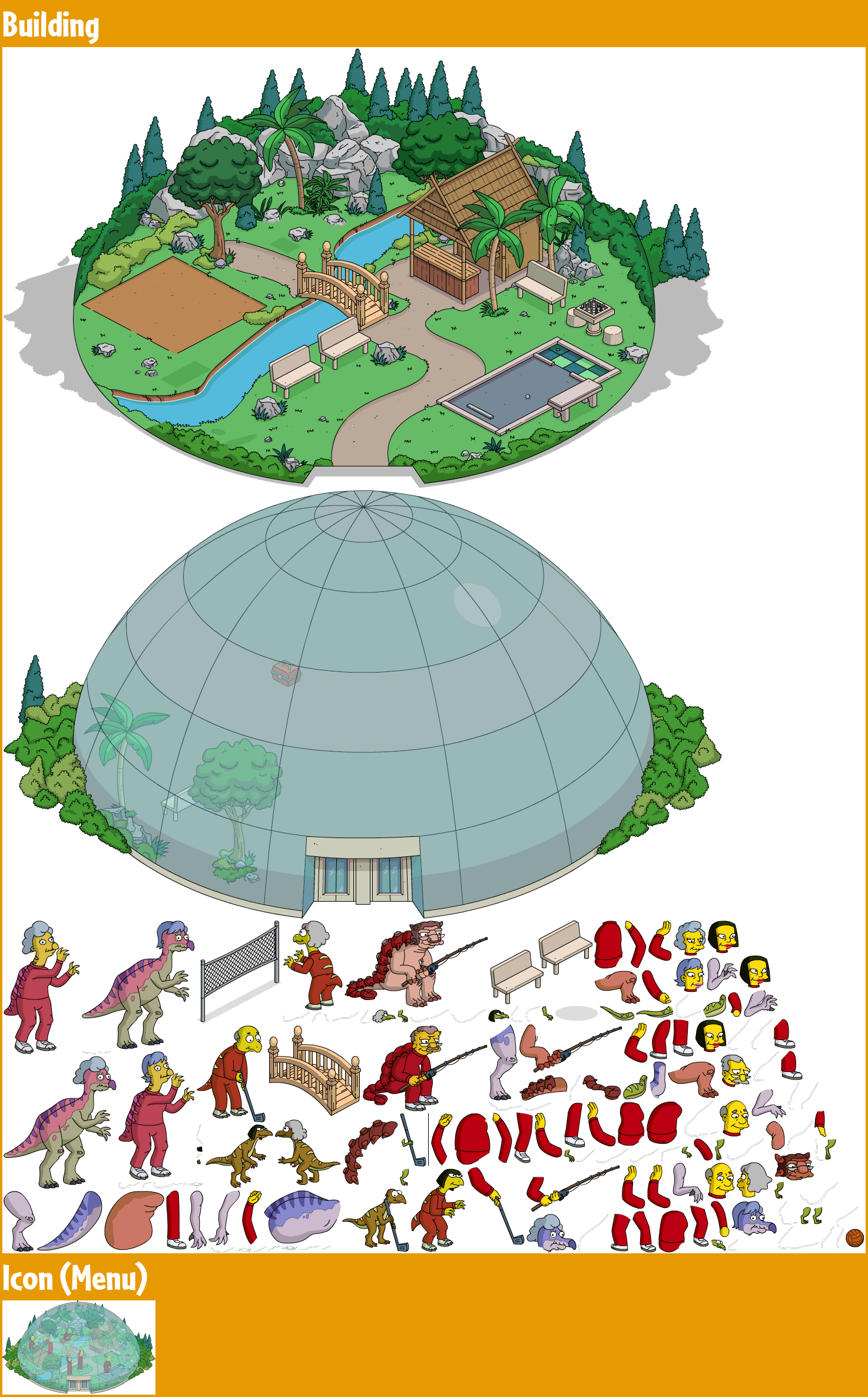 The Simpsons: Tapped Out - Geriatric Park Dome