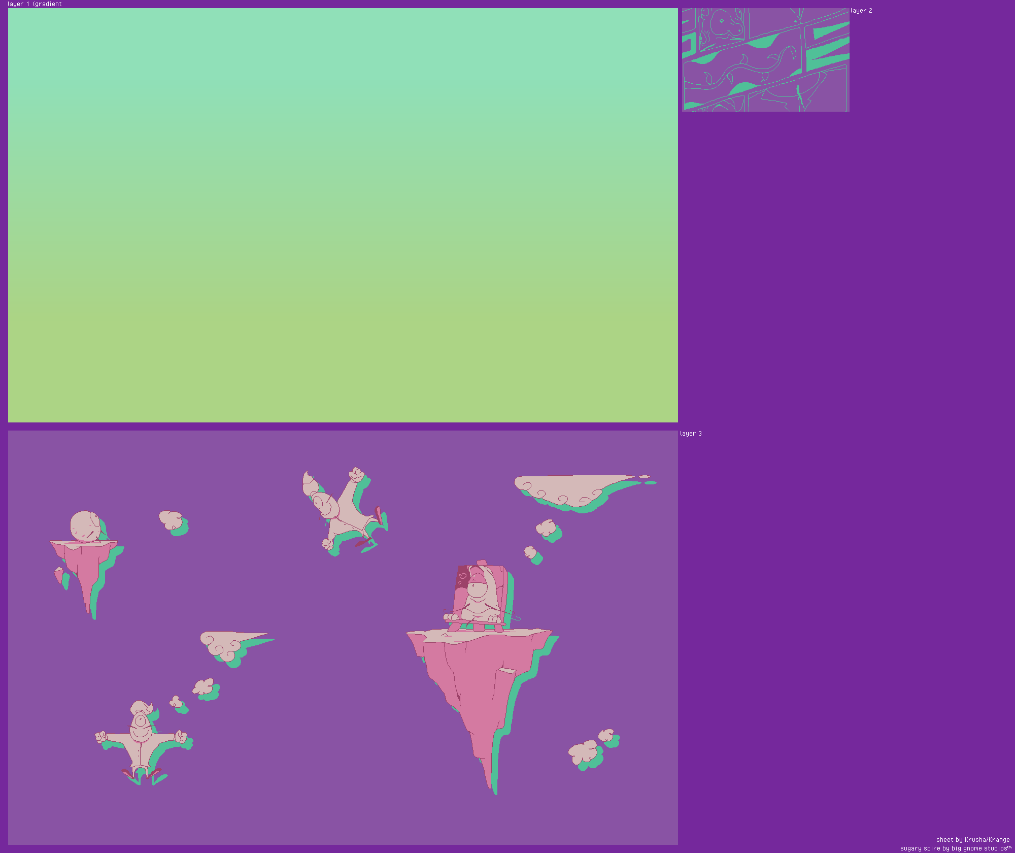 Sugary Spire (Demo) - Painter's Mind Background