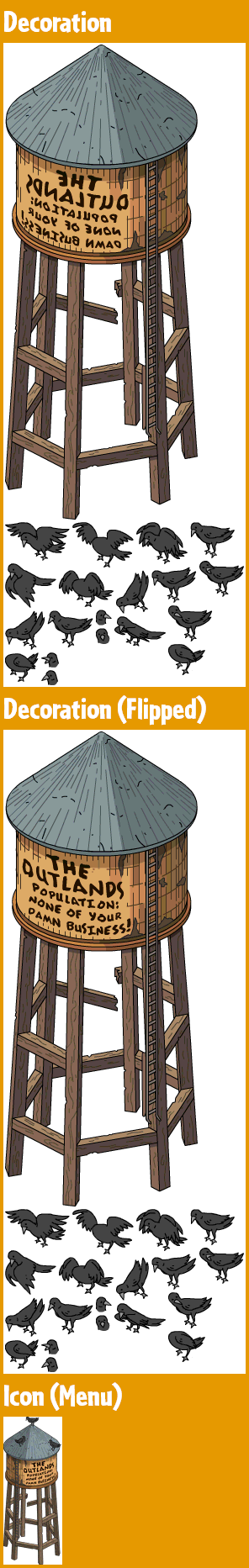 The Simpsons: Tapped Out - Outlands Water Tower