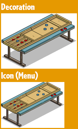 The Simpsons: Tapped Out - Sjoelbak Table