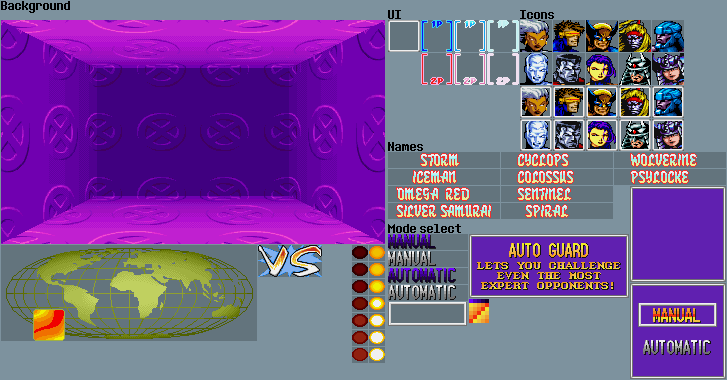 X-Men: Children Of The Atom - Character Select