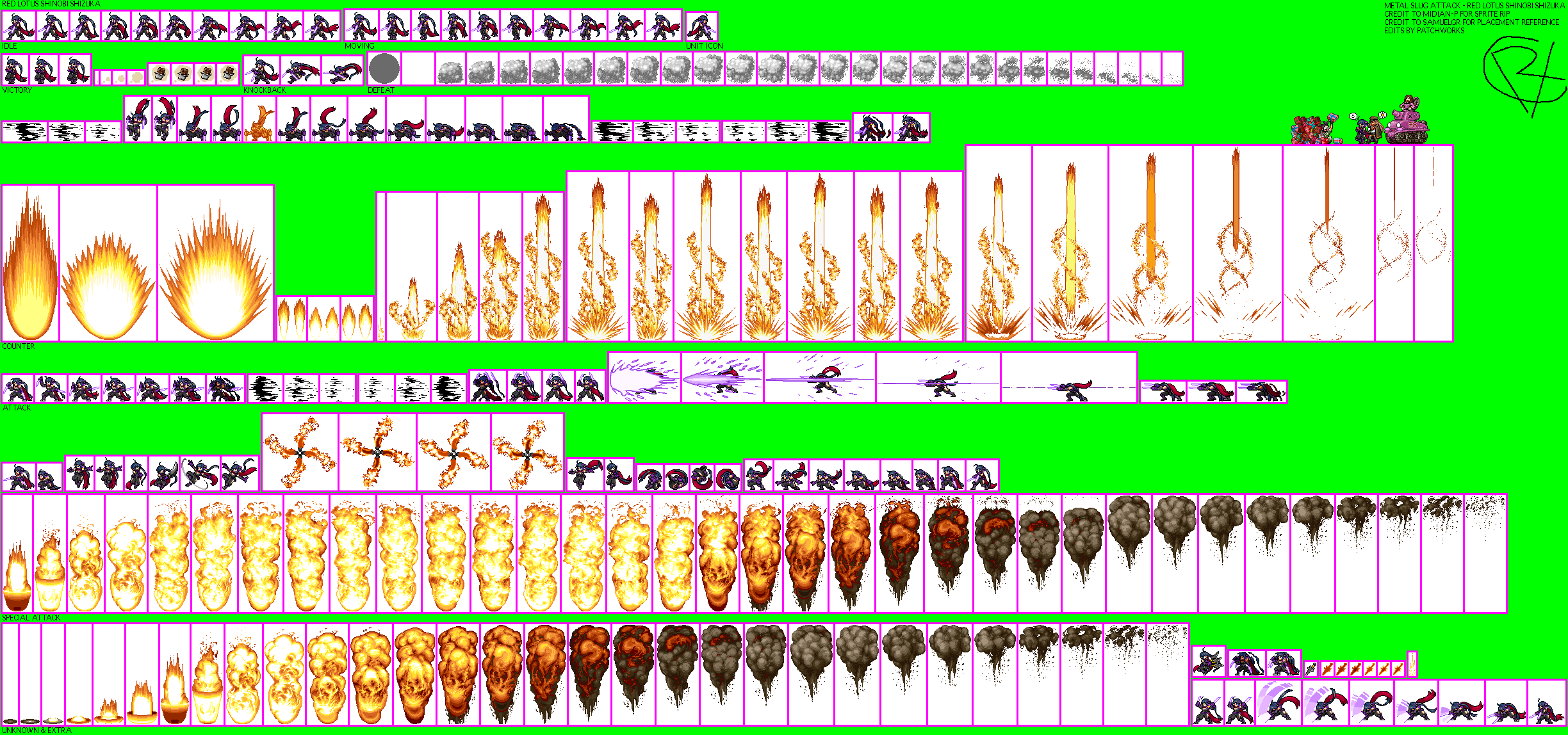 Metal Slug Attack - Red Lotus Shinobi Shizuka