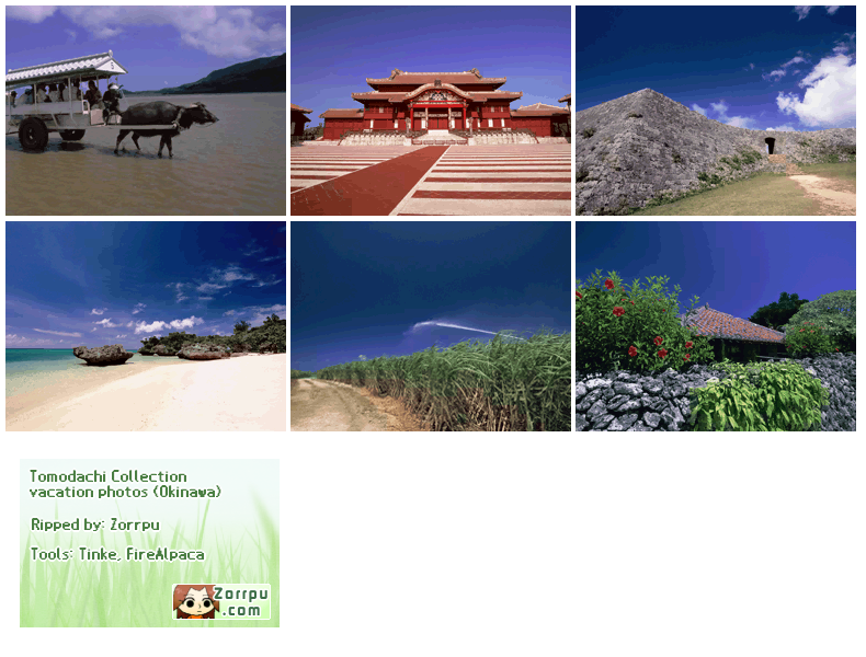 Travel Ticket Backgrounds (Okinawa)