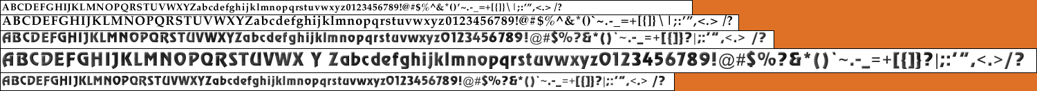 Geneforge 4 - Fonts