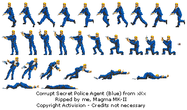 Corrupt Secret Police Agent (Blue)