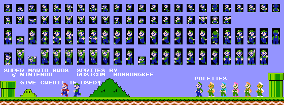 Luigi (SMB1-Style, Modern)