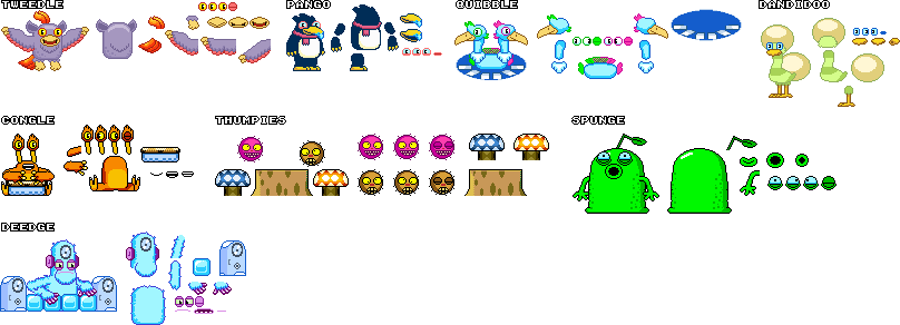 Cold Island Monsters (Super Mario World-Style)