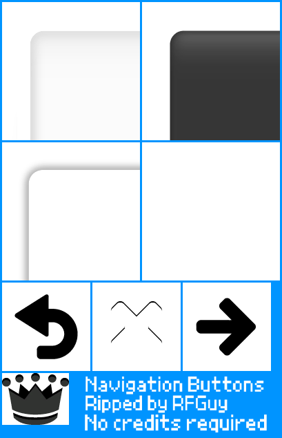 Square Navigation Buttons