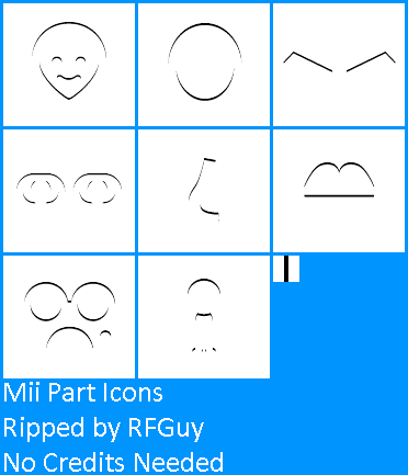Mii Part Icons