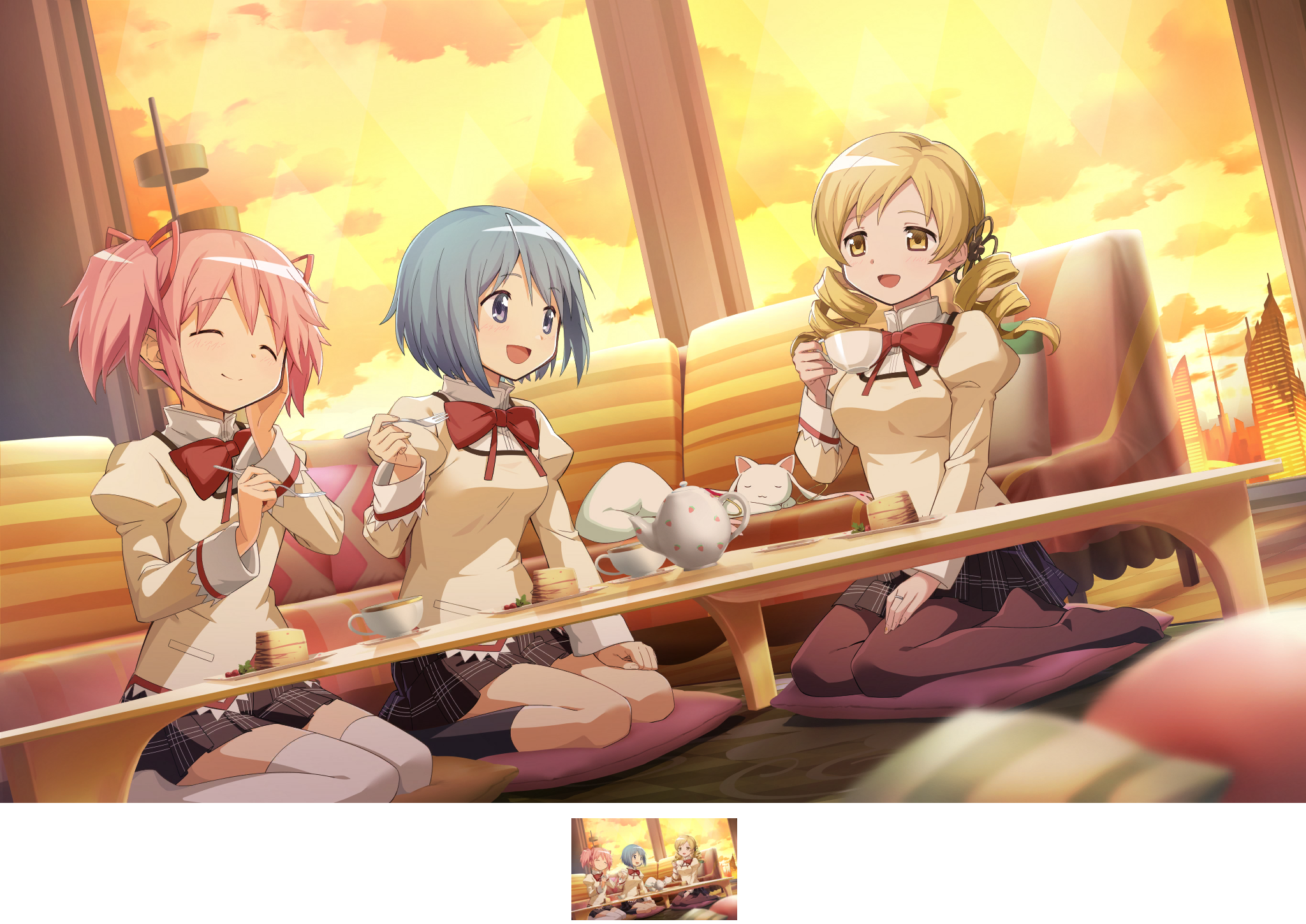 Tea, Cake, and Puella Magi