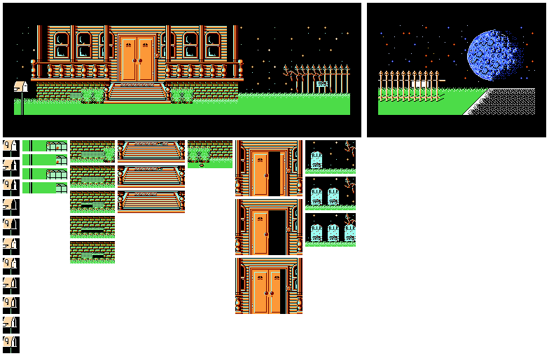 Maniac Mansion (USA) - Front Yard