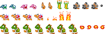 Concept Art Enemies (Super Mario Bros. SNES-Style)