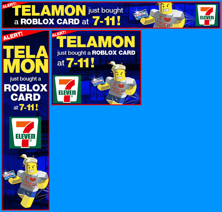 7-Eleven ROBLOX Card Ads