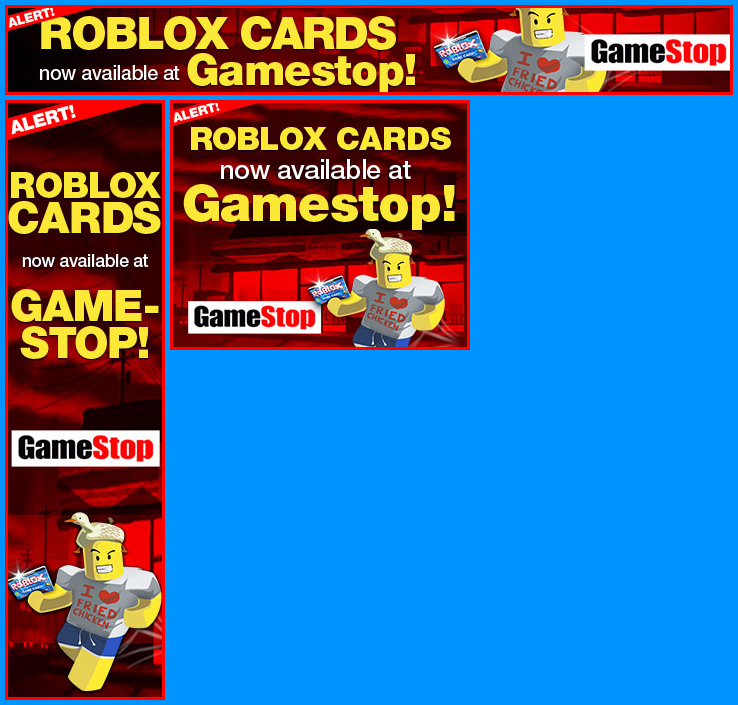 GameStop ROBLOX Card Ads