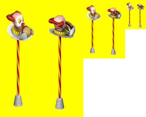 Burger Clown Sign