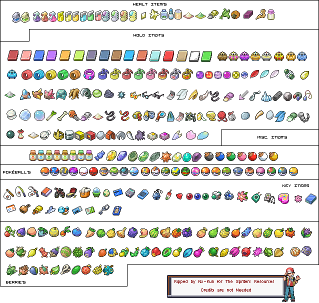 Pokémon HeartGold / SoulSilver - Items