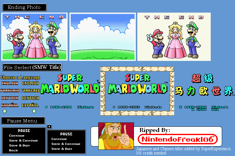 Super Mario Advance 2: Super Mario World - Miscellaneous