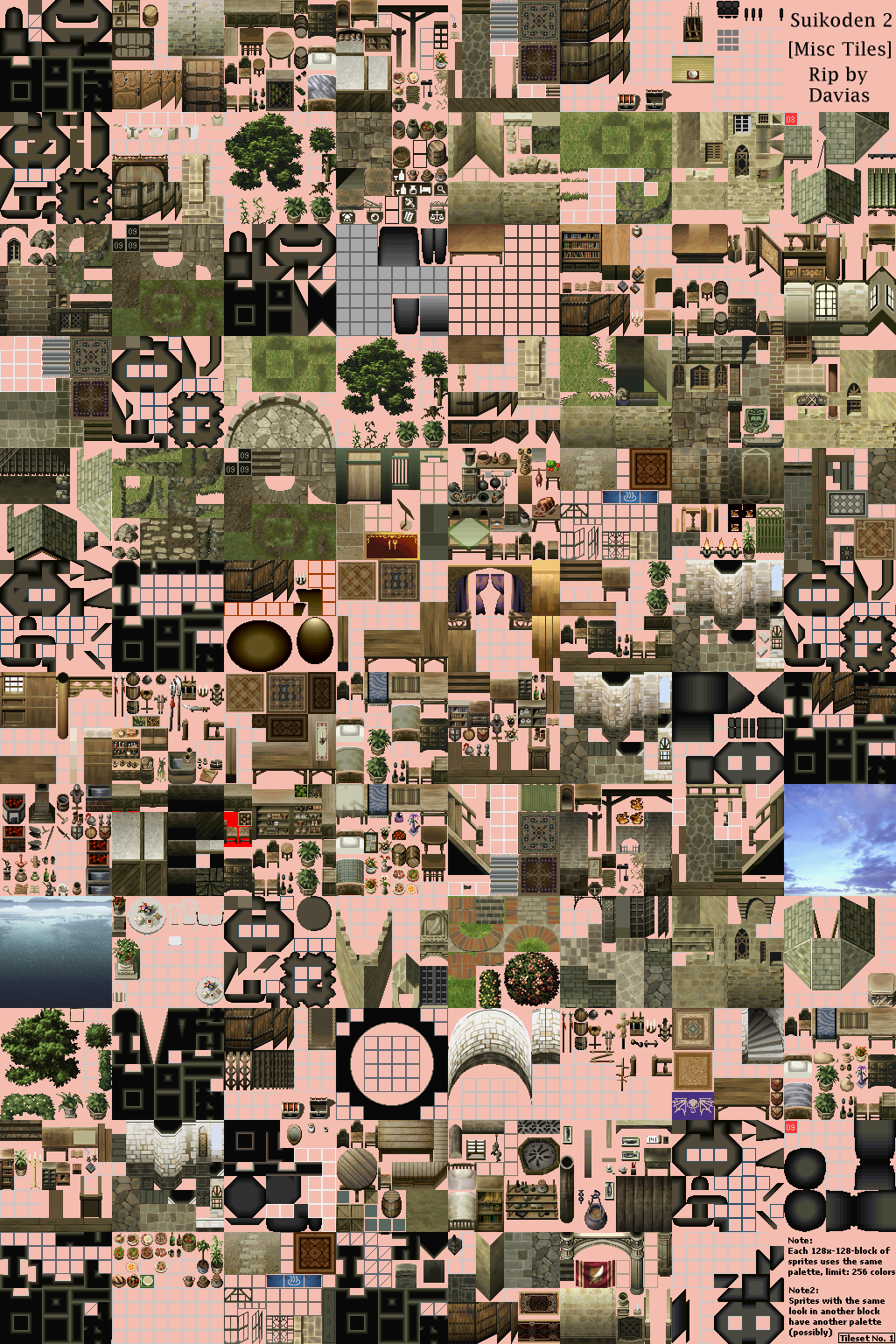 Suikoden 2 - Miscellaneous Tiles 1