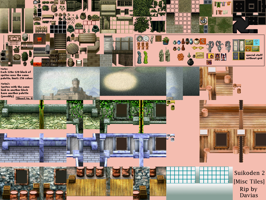 Suikoden 2 - Miscellaneous Tiles 6