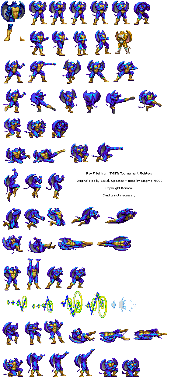 Teenage Mutant Ninja Turtles: Tournament Fighters - Ray Fillet